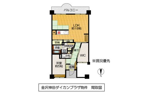 金沢市神田1丁目299番（住居表示22番35号）金沢神田ダイカンプラザスポーツメント1402号室