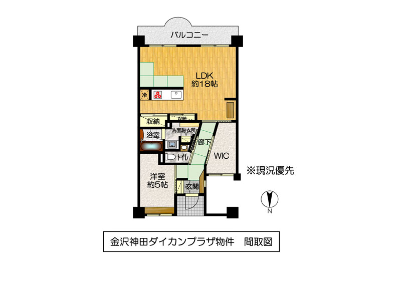 金沢市神田1丁目299番（住居表示22番35号）金沢神田ダイカンプラザスポーツメント1402号室